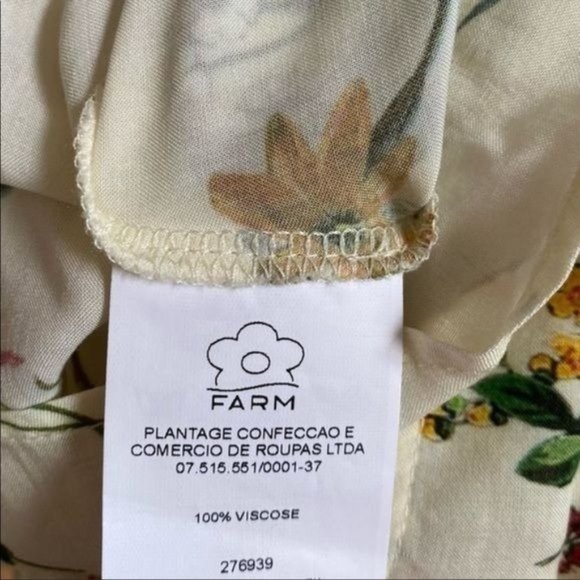 Farm Rio for Anthropologie Smocked Sleeveless Blouse in Ivory Size XS NWOT - Picture 12 of 13